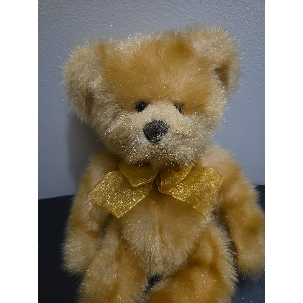 Russ Berrie‎ Pennington Plush Bear 15" Honey Gold Stuffed Animal ADORABLE!
